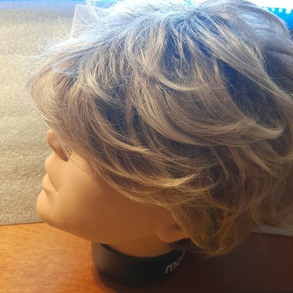 NEW TAG !  Women Short Curly Wig Light Golden main image 5